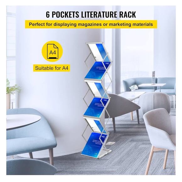 Heavy Duty Brochure Holder Stand Pop-up Catalog Holder Stand Literature Rack - Picture 2 of 7